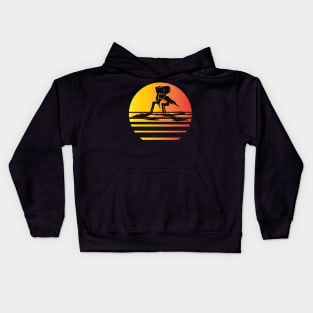 Scythe Synthwave - Board Game Inspired Graphic - Tabletop Gaming  - BGG Kids Hoodie